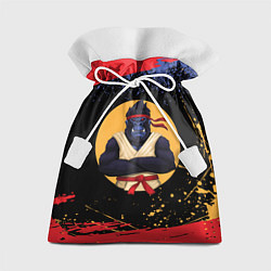 Мешок для подарков Карате горилла, цвет: 3D-принт