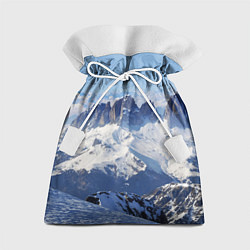 Мешок для подарков Гряда снежных вершин, цвет: 3D-принт