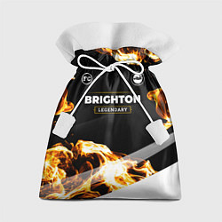 Мешок для подарков Brighton legendary sport fire, цвет: 3D-принт