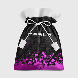 Мешок для подарков Tesla pro racing: символ сверху, цвет: 3D-принт