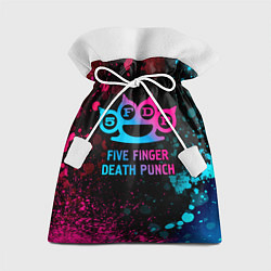 Мешок для подарков Five Finger Death Punch - neon gradient, цвет: 3D-принт