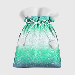 Мешок для подарков Абстрактная волна градиентный паттерн, цвет: 3D-принт