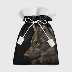 Мешок для подарков Взрослый мудрый волк, цвет: 3D-принт
