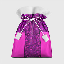 Мешок для подарков Розовый комбинированный неоновый узор, цвет: 3D-принт