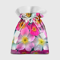 Мешок для подарков Сказочные разноцветные цветы, цвет: 3D-принт