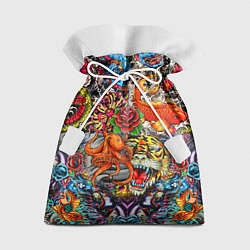 Мешок для подарков Красочная иллюстрация, цвет: 3D-принт