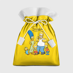 Мешок для подарков Счастливые Симпсоны, цвет: 3D-принт