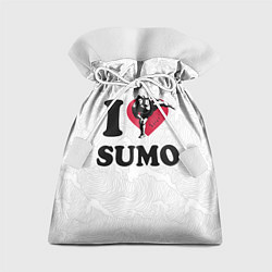 Мешок для подарков I love sumo fighter, цвет: 3D-принт