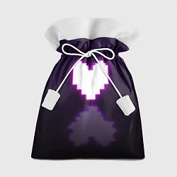Мешок для подарков Undertale heart neon, цвет: 3D-принт
