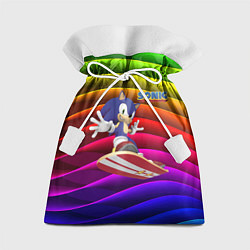 Мешок для подарков Sonic - hedgehog - skateboarding - bands, цвет: 3D-принт