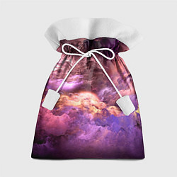 Мешок для подарков Необычное фиолетовое облако, цвет: 3D-принт