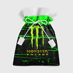 Мешок для подарков Monster energy green neon, цвет: 3D-принт