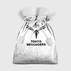 Мешок для подарков Tokyo Revengers с потертостями на светлом фоне, цвет: 3D-принт