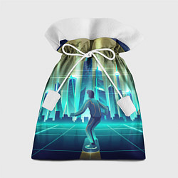 Мешок для подарков В sci-fi будущее на скейте, цвет: 3D-принт