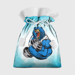 Мешок для подарков Медведь спортсмен, цвет: 3D-принт