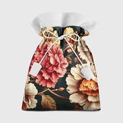 Мешок для подарков Цветы в стиле рококо, цвет: 3D-принт