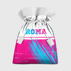 Мешок для подарков Roma neon gradient style: символ сверху, цвет: 3D-принт