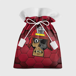 Мешок для подарков Череп пожарного, цвет: 3D-принт