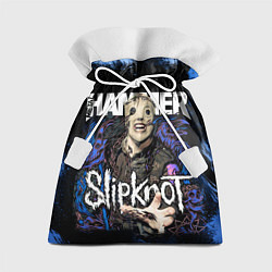 Мешок для подарков Slipknot hammer blue, цвет: 3D-принт