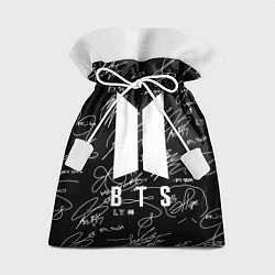 Мешок для подарков BTS - Автографы, цвет: 3D-принт