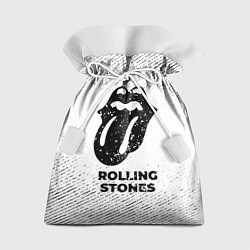 Подарочный мешок Rolling Stones с потертостями на светлом фоне