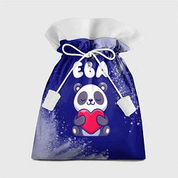 Мешок для подарков Ева панда с сердечком, цвет: 3D-принт