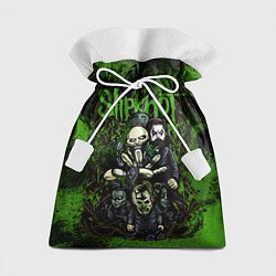 Мешок для подарков Slipknot green art, цвет: 3D-принт