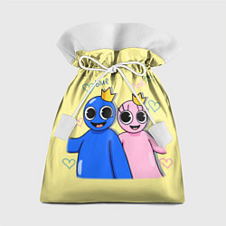 Мешок для подарков Радужные друзья: Синий и Розовая, цвет: 3D-принт