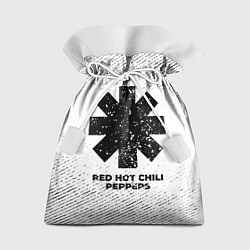 Мешок для подарков Red Hot Chili Peppers с потертостями на светлом фо, цвет: 3D-принт