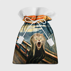 Мешок для подарков Нейросеть - крик кота, цвет: 3D-принт