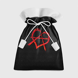 Мешок для подарков Сердце анархиста, цвет: 3D-принт