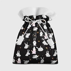 Мешок для подарков Звездочки и крольчата, цвет: 3D-принт