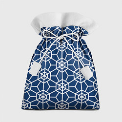 Мешок для подарков Синий узорчатый паттерн, цвет: 3D-принт