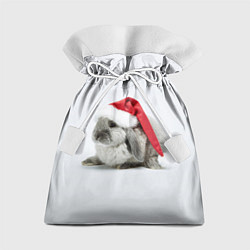 Мешок для подарков Рождественский кролик - 2023, цвет: 3D-принт