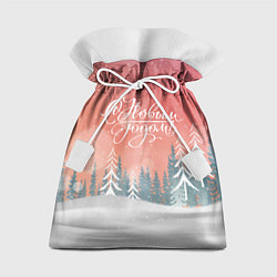 Мешок для подарков Зимнее настроение - с Новым годом!, цвет: 3D-принт