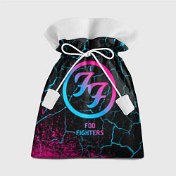 Мешок для подарков Foo Fighters - neon gradient, цвет: 3D-принт