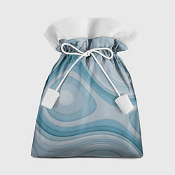 Мешок для подарков Волнообразные синие текстуры, цвет: 3D-принт