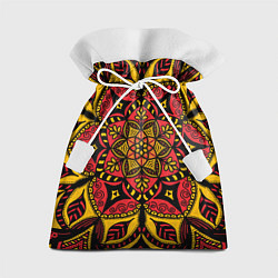Мешок для подарков Мандала в стиле хохломы, цвет: 3D-принт