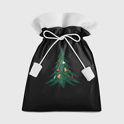 Мешок для подарков Новогодняя ёлка, цвет: 3D-принт