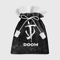 Мешок для подарков Doom с потертостями на темном фоне, цвет: 3D-принт