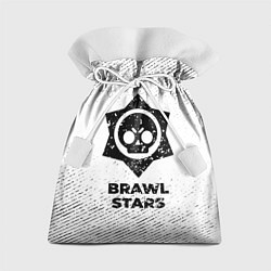 Мешок для подарков Brawl Stars с потертостями на светлом фоне, цвет: 3D-принт