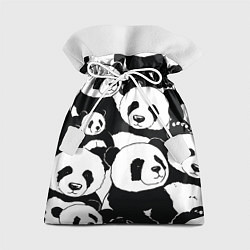 Мешок для подарков С пандами паттерн, цвет: 3D-принт