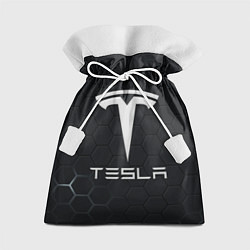 Мешок для подарков Tesla логотип - матовое стекло, цвет: 3D-принт