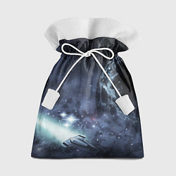 Мешок для подарков Космос, планета и корабль, цвет: 3D-принт
