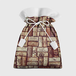 Мешок для подарков Текстура винные пробки марочного вина, цвет: 3D-принт