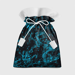 Мешок для подарков Камуфляж с голубым оттенком, цвет: 3D-принт