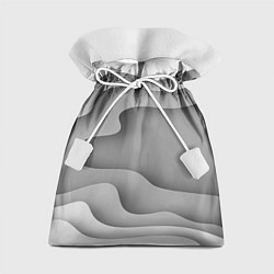 Мешок для подарков Множество оттенков серого в разломе, цвет: 3D-принт
