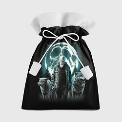 Мешок для подарков Король и Шут Лесник с волками, цвет: 3D-принт