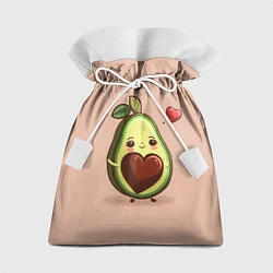 Мешок для подарков Влюбленная авокадо - парные, цвет: 3D-принт