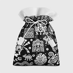 Мешок для подарков Знаки племени Майя, цвет: 3D-принт